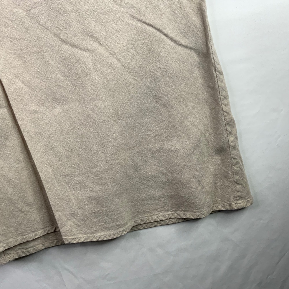Patagonia Womens 8 Hemp Organic Cotton Midi Skirt Khaki Tan Drawstring A-Line - Picture 5 of 7